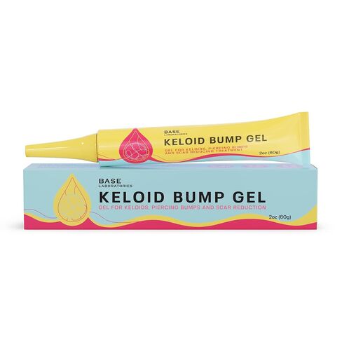 Base Labs Keloid Bump Removal Gel | Natural Piercing Bump Treatment & Keloid Scar Gel | Keloid Scar Removal for all Scars, Keloids & Piercing Bumps | Soothing Piercing Aftercare Gel | Pack of 2 in Kuwait