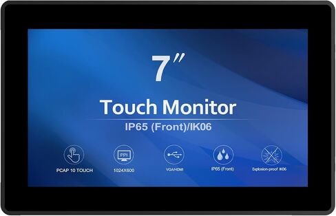 GreenTouch 18.5 Industrial Touch Monitor Open Frame, HDMI/VGA/DVI Interface, Muliti Touch Capacitive Touch Screen Technology in Kuwait