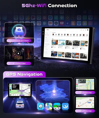 for Volkswagen Tiguan 2010 2011 2012 2013 2014 2015 Android Car Stereo 2+32G Support Wireless Carplay&Android Auto with 9 inch Touchscreen GPS Navigation Bluetooth USB WiFi FM/RDS Radio Backup Camera in Kuwait