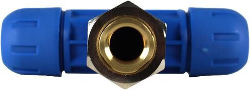 RAPID AIR FASTPIPE REDUCING TEE FOR FASTPIPE ALUMINUM TUBING, PIPING X FEMALE NPT, COMPRESSED AIR PIPING PIECE (F1009 1/2" FNPT) in Kuwait