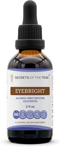 Secrets of the Tribe Eyebright Tincture Alcohol-Free Liquid Extract, Responsibly farmed Eyebright (Euphrasia officinalis) Dried Herb (2 FL OZ) in Kuwait