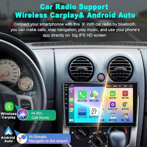 Double Din Car Stereo with Carplay&Android Auto,7 Inch HD Touchscreen Car Radio Support CD DVD Player,Bluetooth,Backup Camera,Mirror Link,SWC,Subwoofer,USB/TF/AUX Input, AM/FM Car Stereo Receiver in Kuwait