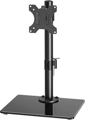 MOUNTUP Vertical Dual Monitor Stand, Stack Two Screens up to 32 inches,17.6 Lbs, Free-Standing Monitor Desk Mount, Monitor Riser with Swivel, Tilt, Height Adjustable, VESA Stand 100 x 100mm, 75 x 75mm in Kuwait