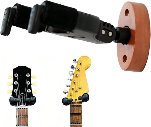 Guitar Wall Mount Guitar Hanger with Automatic Lock &Swivel Design for Electric Guitar Acoustic Guitar&Bass,etc.(Not for Nitro Finish) in Kuwait