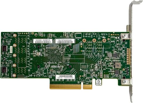 SAS9305-16i SATA SAS 16 Port HBA 12Gbs RAID Controller Card Host Bus Adapter PCIe 3.0 x8 IT-Mode 05-25703-00 Card (9305-16i + 4 * 8643 SATA) in Kuwait