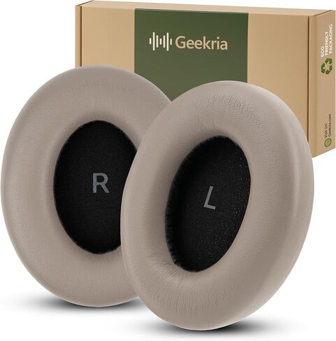 Geekria QuickFit Replacement Ear Pads for Sennheiser Momentum 4 Wireless Over-Ear Headphones Ear Cushions, Headset Earpads, Ear Cups Cover Repair Parts (Black) in Kuwait