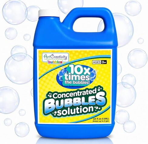 ArtCreativity 32oz Bubble Concentrated Solution, Makes Up to 2.5 Gallons of Bubble Solution, Perfect for Bubble Machine, Kids' Party Fun, Bubble Juice Refills, Easy-to-Use Bubble Machine Solution in Kuwait