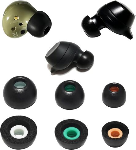 Memory Foam Ear Tips for Samsung Galaxy Buds+/Galaxy Buds 2 Earbuds Replacement Tips Galaxy Buds Plus Earbuds Case Purple 3 Pairs LMS in Kuwait