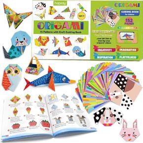 hapray Origami Kit 144 sheets Origami Paper for Kids 72 Patterns with Craft Guiding Book in Kuwait