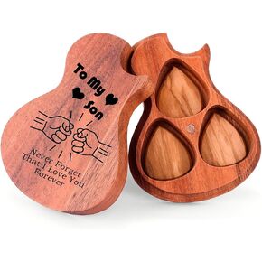 Guitar Picks Holder with 3pcs Guitar Picks Medium Christmas Gifts for Dad from Daughter Sons-Best Dad Ever in Kuwait