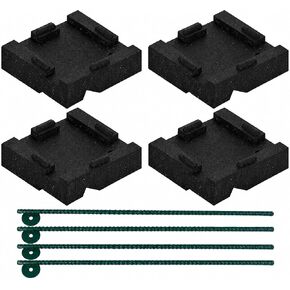 Swing Set Anchor Leveling Kit :: Includes Four Large Molded Rubber Blocks with Stakes and Hardware for Installation in Kuwait