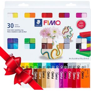 Staedtler FIMO Soft Polymer Clay - Oven Bake Clay for Jewelry, Sculpting, Crafting, 30 Pieces, Assorted Colors, 8023 C30 in Kuwait