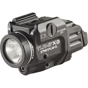 Streamlight 69434 TLR-8A G Flex 500-Lumen Low Profile Pistol Light with Integrated Green Aiming Laser for Select Handguns, Includes Rear Switches, Mounting Kit, and Keys, Black | Securely attaches to wide range of handguns; verify compatibility and fitmen in Kuwait
