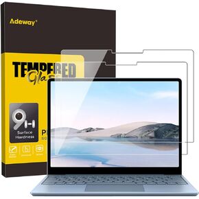 Adeway [عبوة من قطعتين] واقي شاشة من الزجاج المقوى لجهاز Surface Laptop Go 2 مقاس 12.4 بوصة، صلابة 9H، مقاوم للخدش، شفاف عالي الدقة، أيضًا لواقي شاشة Microsoft Surface Laptop Go (موديل 2013/1943) in Kuwait