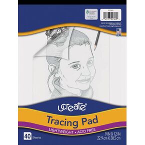 Pacon UCreate Tracing Pad, White, 9" x 12", 40 Sheets in Kuwait