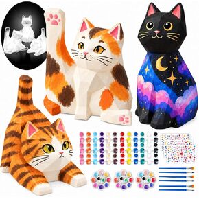 Goodyking Arts and Craft Painting Wooden Magnet - Kids Wood Craft Painting Activities for Boys Girls Age 3 4 5 6 7 8-12 Years Old DIY School Family Creative Supplies Gift Decoration Home Decor in Kuwait