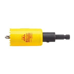 Starrett Bi-Metal Deep Cut Hole Saw with Arbor and Abrasion Resistant HSS Teeth - Ideal for Cutting Metal, Steel, and Wood - 2-3/8" Diameter, 2" Depth - ADCH0238 in Kuwait