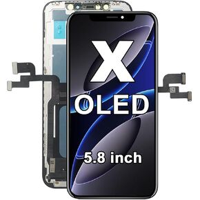 لجهاز iPhone X 10 استبدال الشاشة ♥ 2.8 بوصة مجموعة، شاشة 3D Touch & LCD ، متوافق مع A1865、A1901、A1902، مع أدوات إصلاح كاملة وواقي شاشة (5.8 بوصة) in Kuwait