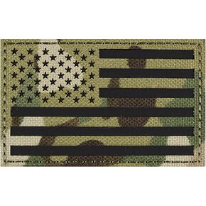 IR Infrared Reflective Tactical Patches of USA American Flag Reverse, with Hook and Loop for Backpacks Caps Hats Jackets Pants, Military Army Uniform Morale Emblems, Camo, Size 3x2 Inches in Kuwait