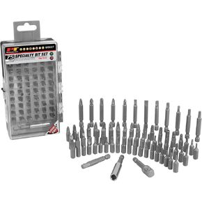 Performance Tool W9027 75-Piece Specialty Bit Driver Set with Multiple Fastener Styles for Most Common Jobs and Convenient Flip Case in Kuwait