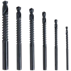 Titanium Coated HSS Twist Drill Bits - 3-8mm Serrated Side Cutting Tap Spiral Saw Grooving Drill Bit Hole Holesaw Tool for Carpenter Woodworking Wood Metal Plastic in Kuwait