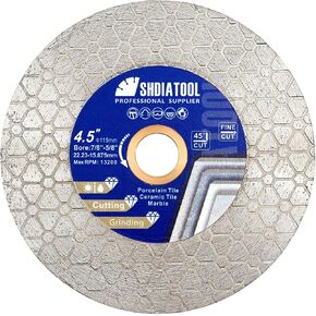 Tile Diamond Cutting Blade 5-inch,SHDIATOOL Cutting Disc Grinding Wheel Saw Blade for Porcelain Ceramic Granite Marble Stone 125mm（Pack of 2) in Kuwait