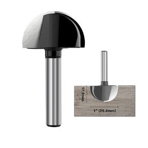 1/4 Inch Shank 7/8 Inch Cove Core Box Router Bit Wood Cutting Tool in Kuwait