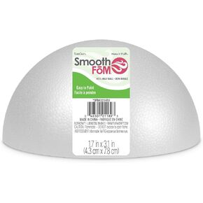FloraCraft SmoothFoam Half Ball 2.2 Inch x 4.5 Inch White in Kuwait