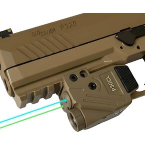 HiLight P3BGL Blue Green Laser for Pistol, 500 Lumens Blue Beam, Adjustable Compact Green / Blue Laser Beam with USB Rechargeable Battery for Glock, Handgun Pistol, in Kuwait