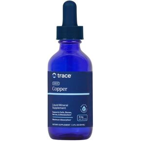 Trace Minerals | Liquid Ionic Copper 3 mg Dietary Supplement | Antioxidant Enzyme Superoxide Dismutase | Supports Blood Health, Bones, Nerves and Metabolism | 2 fl oz, 48 Servings in Kuwait