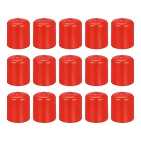 DMiotech 15 Pack 7/8" ID Red Screw Thread Protectors Rubber End Caps Bolt Covers for Screw Bolt Furniture Pipe in Kuwait