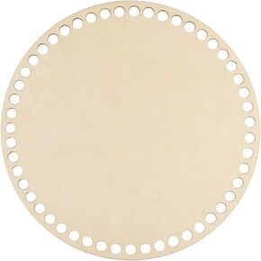 PH PandaHall 1pc Wooden Bag Bottom Oval Natural Wood Base Shaper 13.7x9.8"/35x25cm Crochet Basket Base for DIY Knitting Crochet Yarn Storage Bag Weaving Crafts Home Decoration, Hole:8mm in Kuwait