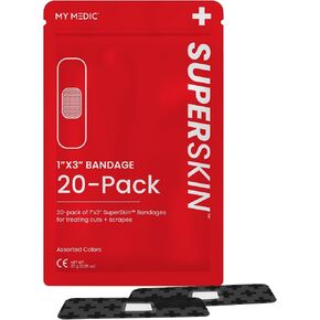 My Medic - SuperSkin 1x3 30 حزمة - ضمادات متقدمة للراحة والحماية والشفاء in Kuwait