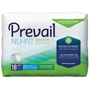 Prevail Nu-FIT Maximum Absorbency Incontinence Briefs, Extra Large, 60 Count in Kuwait