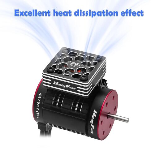 Hobby Fans RC Motor Heat Sink with 5V Cooling Fan Fit 540 550 3650 F540 3660 3670 Size Brushless Motor Engine Motor Heatsink for 1/10 RC Car Truck Buggy Crawler in Kuwait