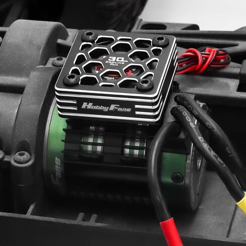 Hobby Fans RC Motor Heat Sink with 5V Cooling Fan Fit 540 550 3650 F540 3660 3670 Size Brushless Motor Engine Motor Heatsink for 1/10 RC Car Truck Buggy Crawler in Kuwait