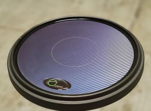 Offworld Percussion Invader V3 Practice Pad with Black Rim and Blue Chameleon Laminate Surface in Kuwait