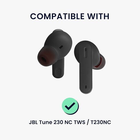 kwmobile 6X Replacement Ear Tips Compatible with JBL Tune 230 NC TWS / T230NC - Silicone Tips for Earphones - Blue in Kuwait