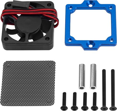 ShareGoo XL-5 HV ESC Cooling Fan Heatsink Compatible with Traxxas XL-5HV ESC TRX4 TRX6 1/10 RC Car (Blue) in Kuwait