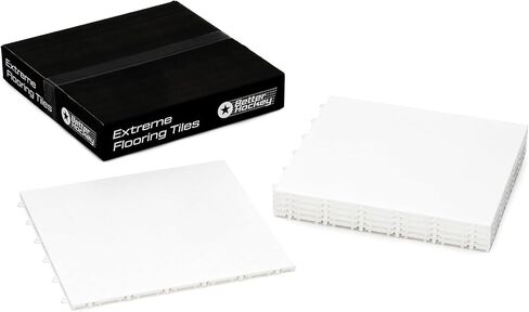 Better Hockey Extreme Dryland Flooring Tiles - Synthetic Ice Panels for Hockey, Professional Quality Training Aid for Shooting, Passing and Stickhandling - Total Size 22.5 Square Feet, 10-Tile Pack in Kuwait