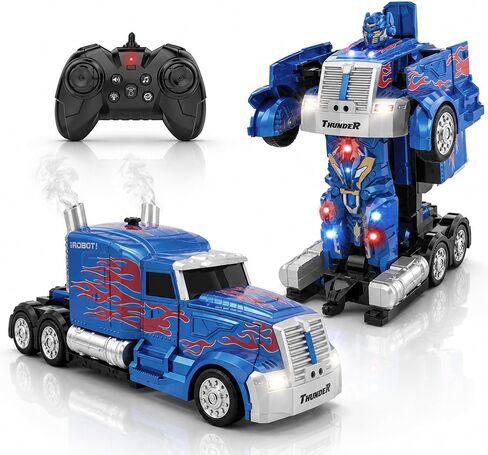 Kids Transforming Robot RC Truck Toys for Boys Ages 8-13 Years Remote Control Car Gift in Kuwait