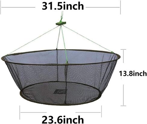LikeFish Foldable Fishing Net Hand Casting Cage Crab Net for Minnows, Crab, Lobsters, Fishes in Kuwait
