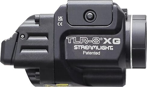 Streamlight 69434 TLR-8A G Flex 500-Lumen Low Profile Pistol Light with Integrated Green Aiming Laser for Select Handguns, Includes Rear Switches, Mounting Kit, and Keys, Black | Securely attaches to wide range of handguns; verify compatibility and fitmen in Kuwait