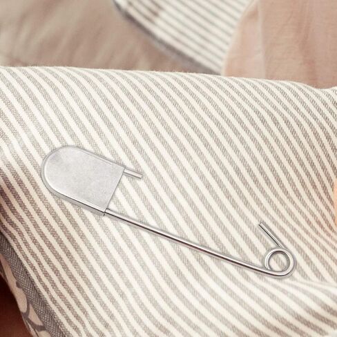 Coitak Large Safety Pins, 5 inch, 10 PCS Stainless Steel, Silver Huge Strong XL, Extra Large Laundry Pins for Blankets in Kuwait
