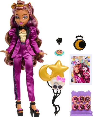 Monster High Draculaura Doll in Monster Ball Party Dress with Themed Accessories Like Chocolate Fountain in Kuwait