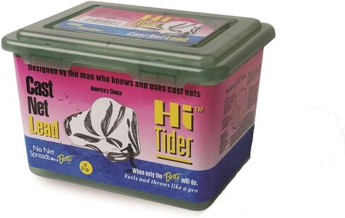 Betts 4HMPB Quality Series Hi Tider Mono Cast Net, 4-Foot Length, 3/8-Inch Mesh, Clear Finish in Kuwait