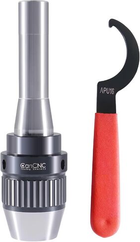 CanCNC Tooling Solutions 1/16-1/2" MT3 Precision Keyless Drill Chuck, Heavy-Duty with Integrated Shank, Titanium Jaws, 0537-1203 in Kuwait
