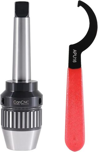 CanCNC Tooling Solutions 1/16-1/2" MT3 Precision Keyless Drill Chuck, Heavy-Duty with Integrated Shank, Titanium Jaws, 0537-1203 in Kuwait