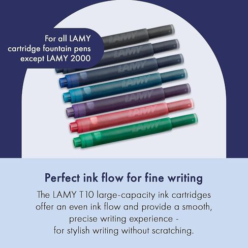 Lamy Black T10 Ink Cartridges, 5/pk (LT10BKB) in Kuwait