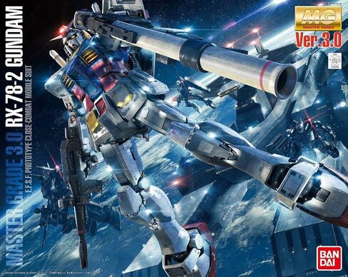 Bandai Hobby MG Gundam RX-78-2 Version 3.0 Action Figure Model Kit, 1:100 Scale in Kuwait